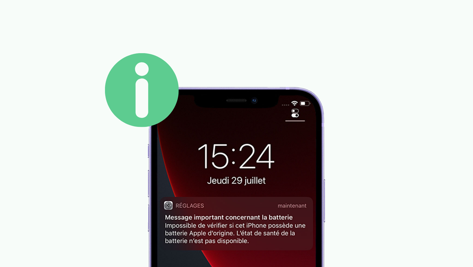 Apple - Pourquoi un message apparaît lors d’un changement d’écran ?